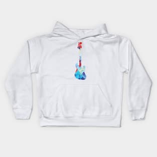 Bass Guitar Paint Texture Kids Hoodie